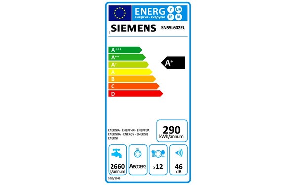 SIEMENS SN55L602EU - &Eacute;tiquette &eacute;nergie
