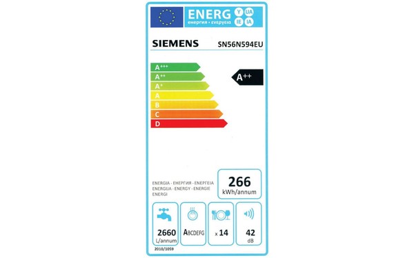 SIEMENS SN56N594EU - &Eacute;tiquette &eacute;nergie