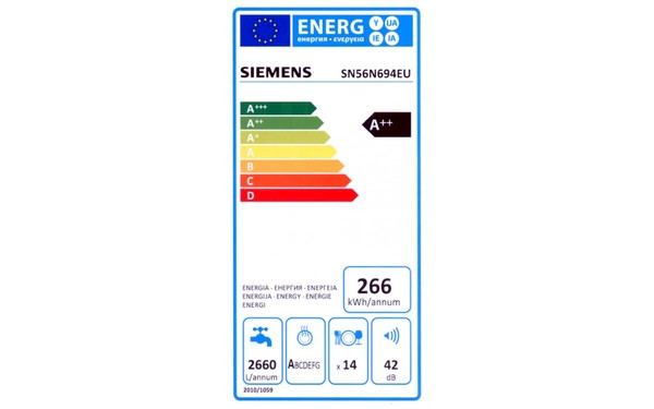 SIEMENS SN56N694EU - &Eacute;tiquette &eacute;nergie