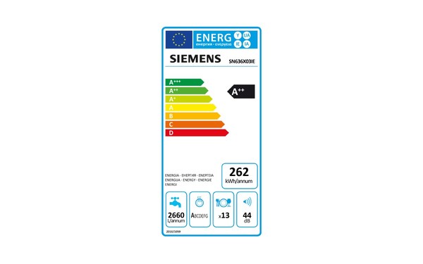 SIEMENS SN636X03IE - &Eacute;tiquette &eacute;nergie