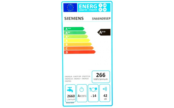 SIEMENS SN66N095EP - &Eacute;tiquette &eacute;nergie
