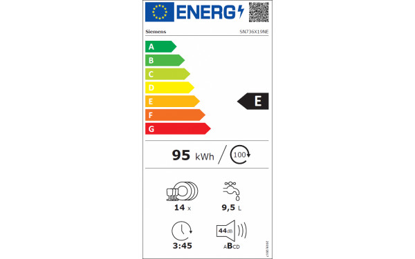 SIEMENS SN736X19NE - &Eacute;tiquette &eacute;nergie v2