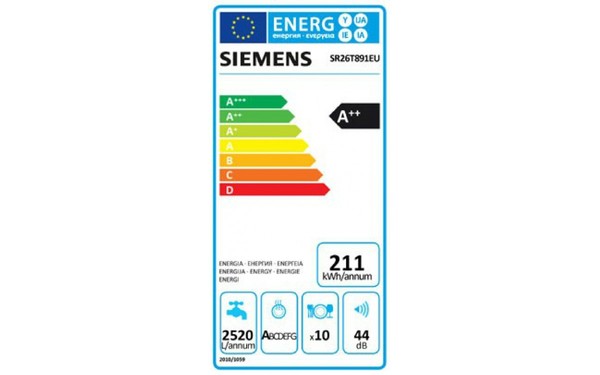 SIEMENS SR26T891EU - &Eacute;tiquette &eacute;nergie