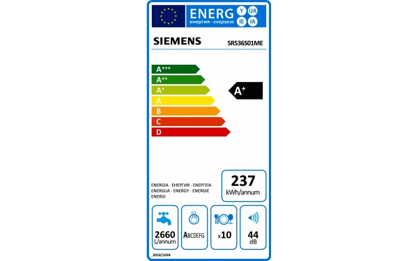 SIEMENS SR536S01ME - &Eacute;tiquette &eacute;nergie