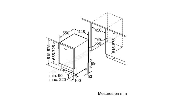 SIEMENS SR636X00ME - Sch&eacute;ma d'encastrement