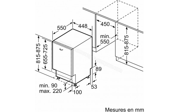SIEMENS SR65EX09ME - Dimensions