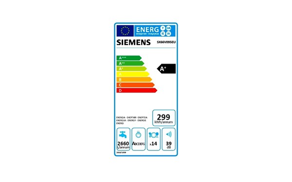 SIEMENS SX66V095EU - &Eacute;tiquette &eacute;nergie