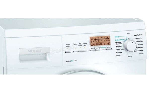 SIEMENS WD12D560FF - Panneau de commandes