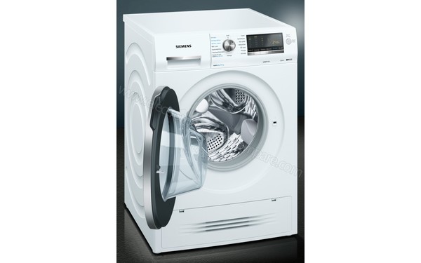 SIEMENS WD14H464FF - Vue 3/4 gauche hublot ouvert