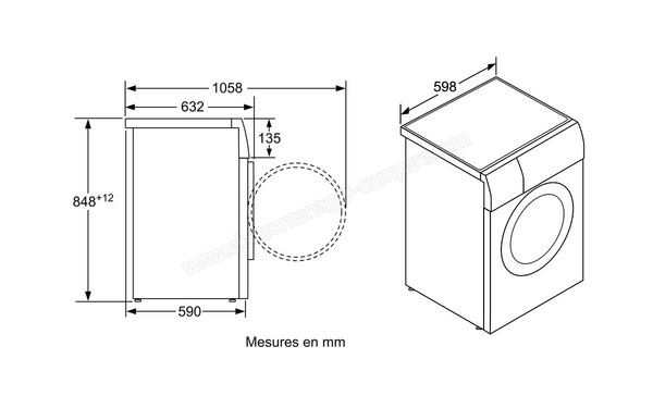 SIEMENS WD15G461FF - Sch&eacute;ma technique