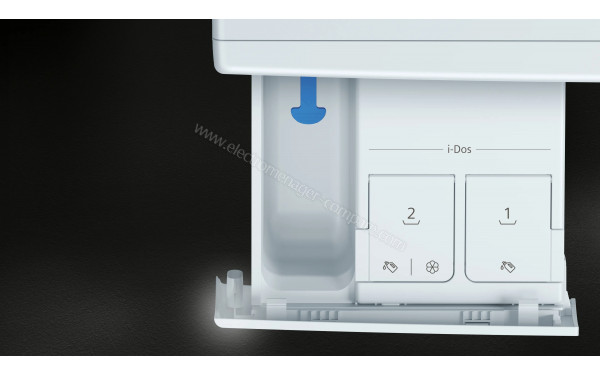 SIEMENS WG44J2ASFR - Zoom sur le tiroir lessiviel