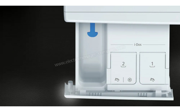 SIEMENS WG54B2A2FR - Zoom sur le tiroir lessiviel