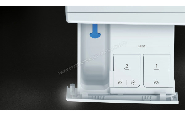 SIEMENS WG66B2ABFR - Zoom sur le tiroir lessiviel