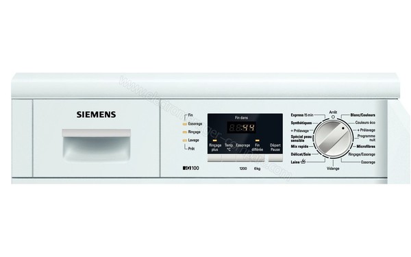 SIEMENS WI12A200FF - Panneau de commandes