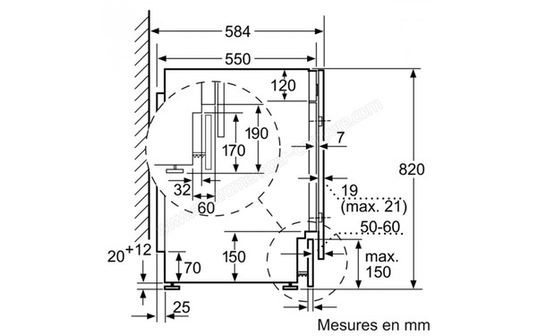 SIEMENS WI12A200FF - Plan d'installation vue n&deg;2