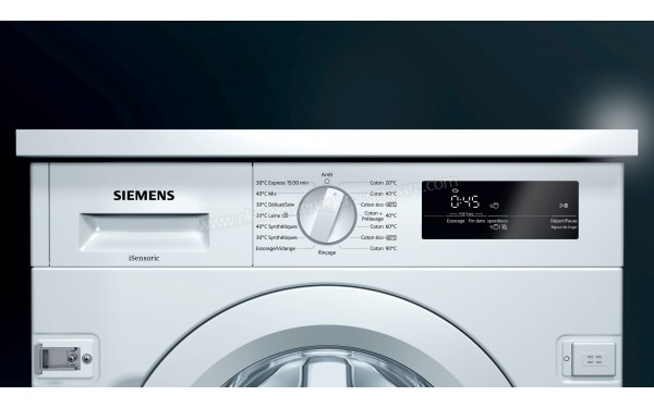 SIEMENS WI12W340FF - Panneau de commandes