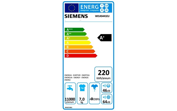 SIEMENS WI14S441EU - &Eacute;tiquette &eacute;nergie