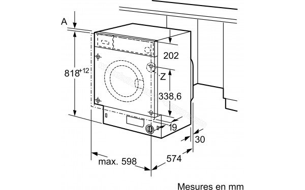 SIEMENS WI14W549FF - Dimensions