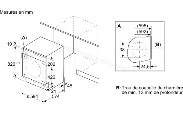 SIEMENS WK14D260FR - Dimensions