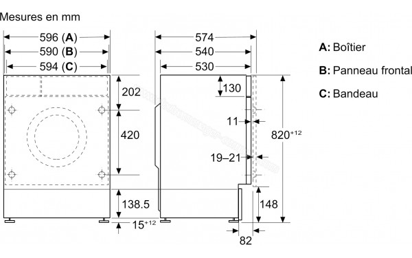 SIEMENS WK14D260FR - Dimensions