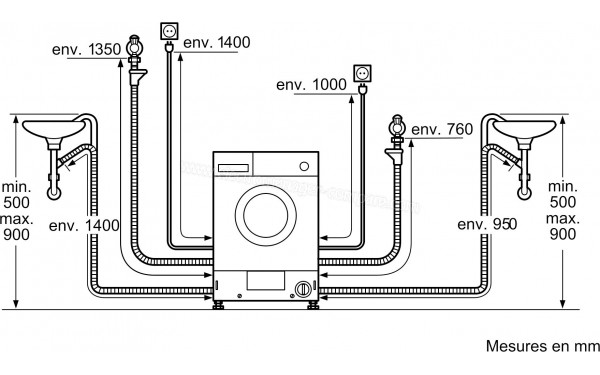 SIEMENS WK14D542FF - Dimensions