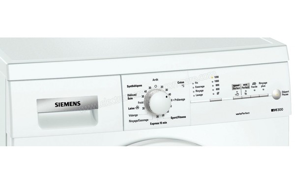 SIEMENS WM12E161FF - Panneau de commandes