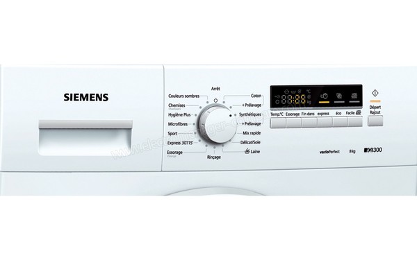 SIEMENS WM12K260FF - Panneau de commandes