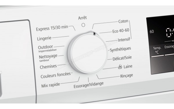 SIEMENS WM12N118FF - Panneau de commandes
