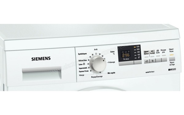 SIEMENS WM12Q320FF - Panneau de commandes