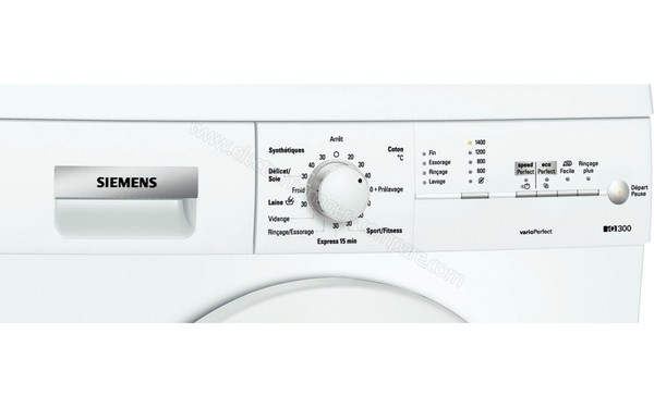 SIEMENS WM14E161FF - Panneau de commandes