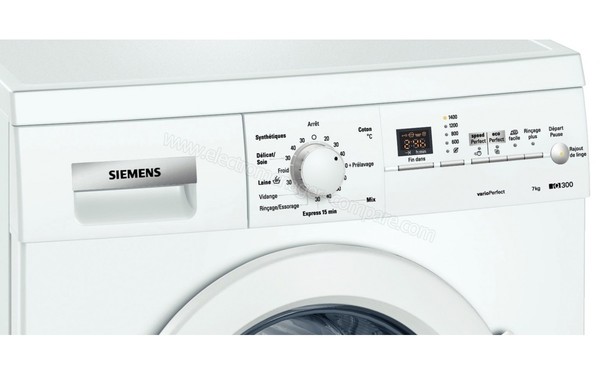 SIEMENS WM14E365FF - Panneau de commandes