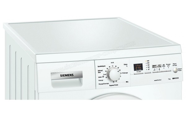 SIEMENS WM14E370FF - Panneau de commandes