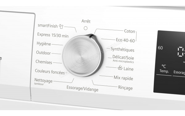 SIEMENS WM14N25QFR - Vue des programmes
