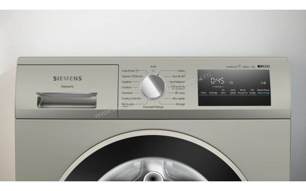 SIEMENS WM14N27QFR - Panneau de commandes