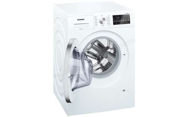 SIEMENS WM14T458FF - Vue 3/4 gauche hublot ouvert