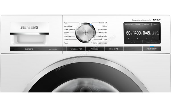 SIEMENS WM14VE70FR - Panneau de commandes