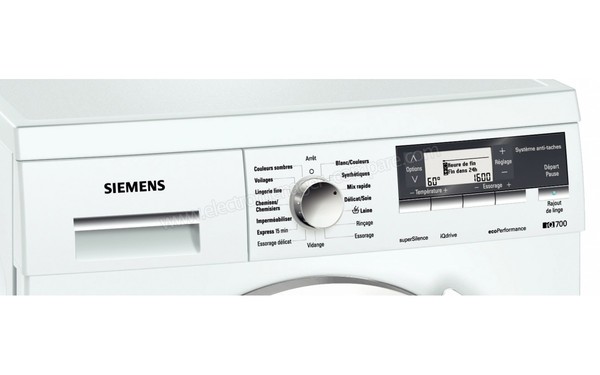 SIEMENS WM16S793FF - Panneau de commandes