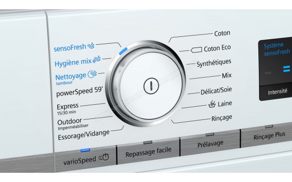 SIEMENS WM16XLH0FF - Vue des programmes
