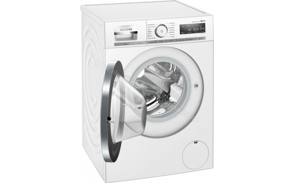 SIEMENS WM16XM70FR - Vue 3/4 gauche hublot ouvert