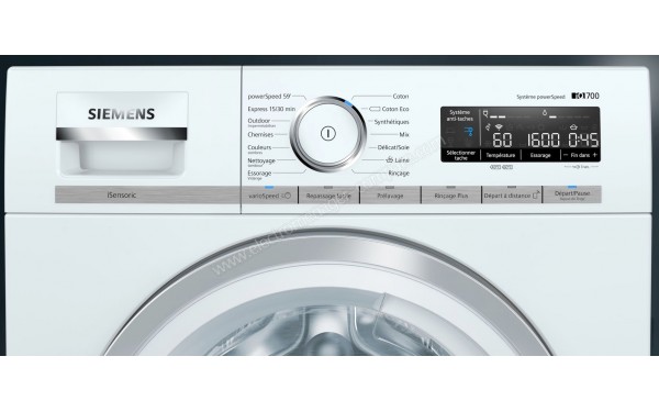 SIEMENS WM16XMH0FF - Panneau de commandes