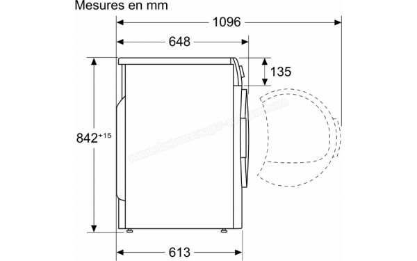 SIEMENS WQ45G2A0FF - Dimensions