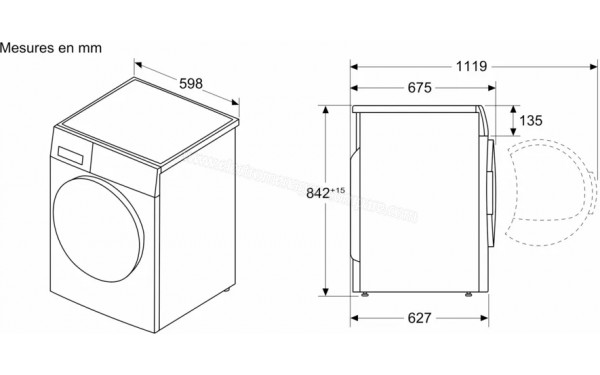 SIEMENS WR47B2C0FR - Dimensions