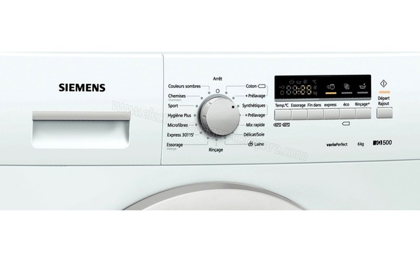 SIEMENS WS12K262FF - Panneau de commandes