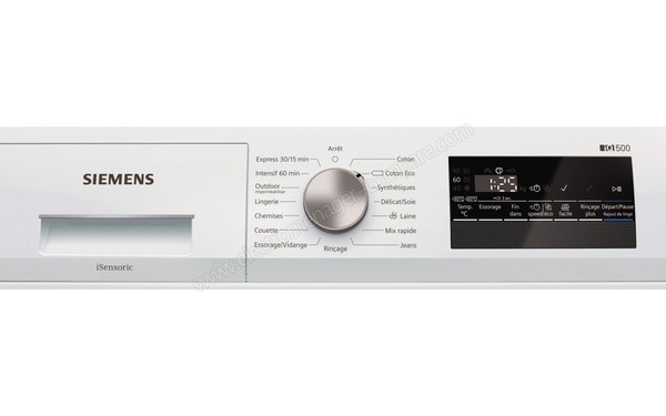 SIEMENS WS12L260FF - Panneau de commandes
