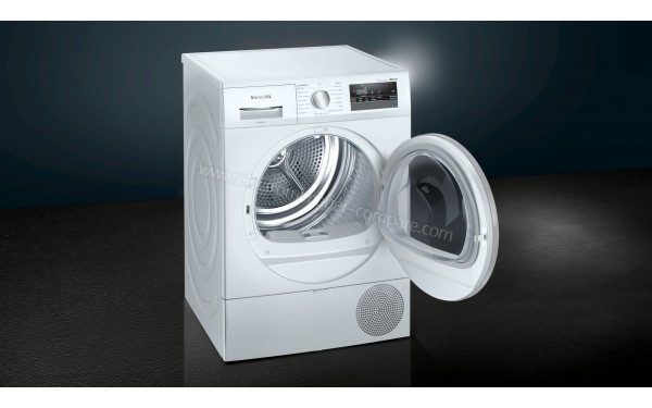 SIEMENS WT45RV02FF - Vue 3/4 gauche hublot ouvert