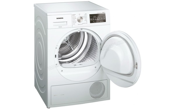 SIEMENS WT45W408FF - Vue 3/4 gauche porte ouverte