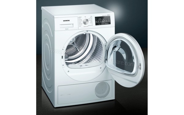 SIEMENS WT45W461FF - Vue 3/4 gauche hublot ouvert