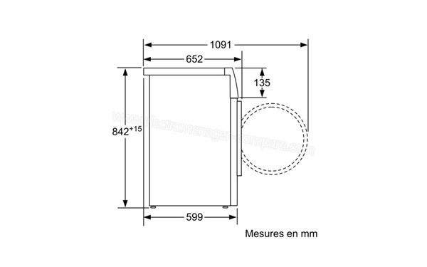 SIEMENS WT47W491FF - Dimensions 1
