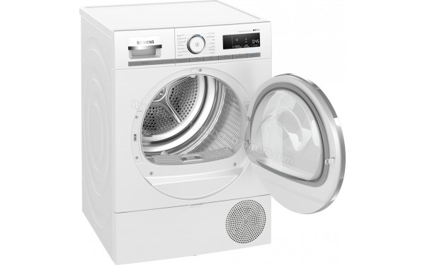 SIEMENS WT47XK90FR - Vue 3/4 gauche hublot ouvert