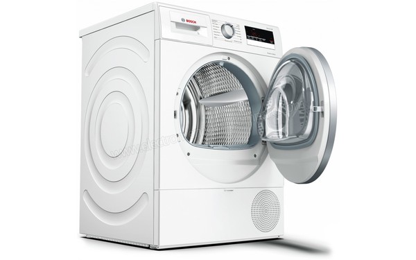 BOSCH WTR85V01FF - Vue 3/4 gauche hublot ouvert